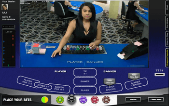 Live-Dealer-Baccarat-Bildschirmfoto
