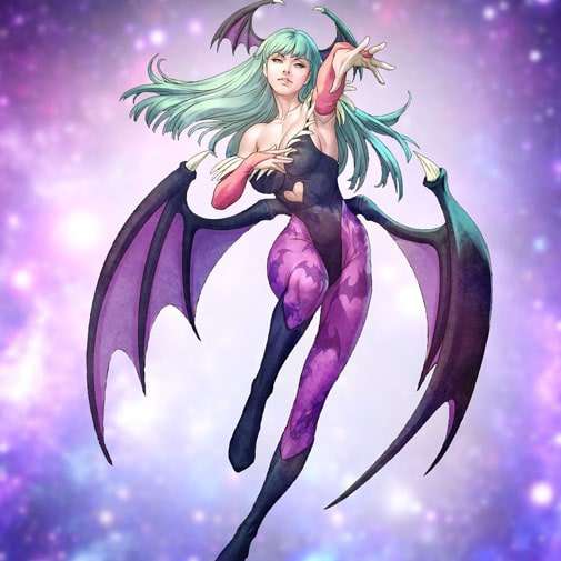 Morrigan - Darkstalkers vorher